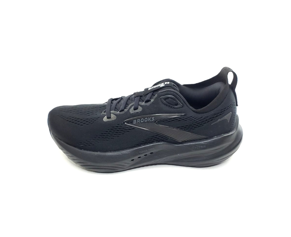 Brooks Glycerin GTS 22 Womens Running Shoes Black Mesh Sneakers Size 8.5